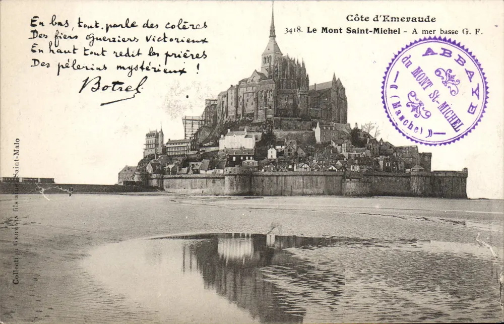 Monte Saint-Michel — Costa da Esmeralda — G.F. n°3418 - Frente