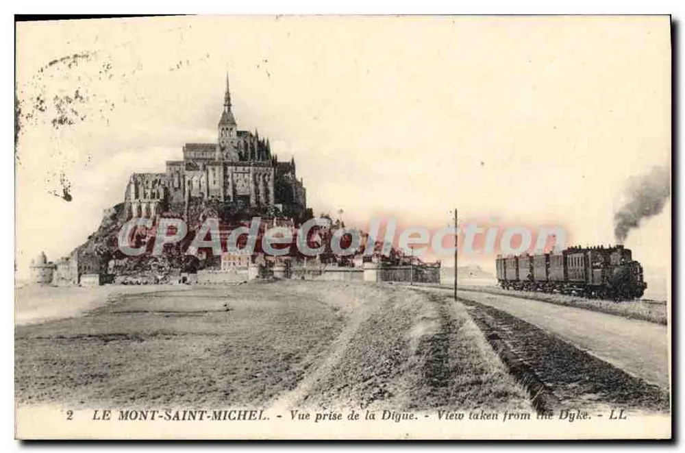 Mont-Saint-Michel - Ansicht vom Digue - LL - Vorderseite