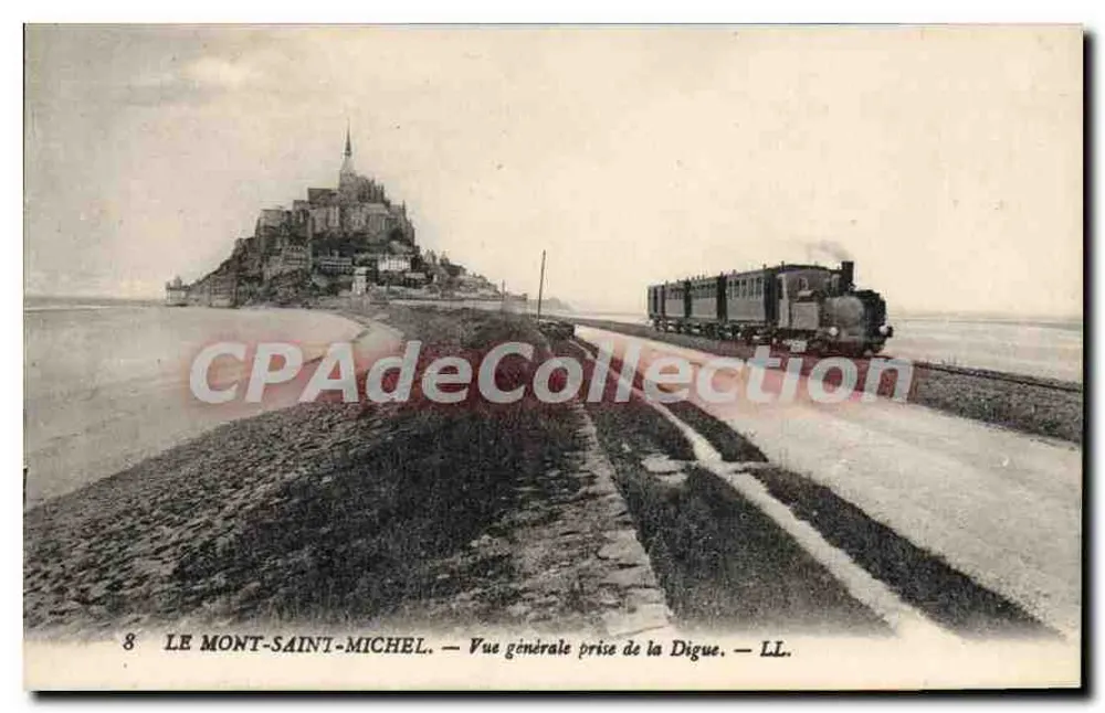 Mont-Saint-Michel — Allgemeine Ansicht von der Digue — LL. - Vorderseite