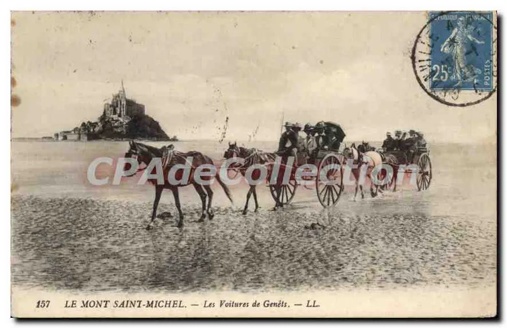 O Mont Saint-Michel — As Carruagens de Genêts — LL. n°157 - Frente