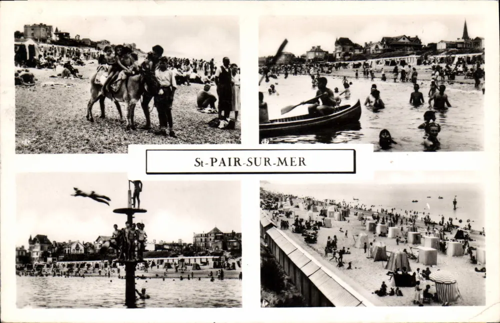 St-PAIR-SUR-MER — vista da praia e do porto — editor REAL-PHOTO, n°15 - Frente
