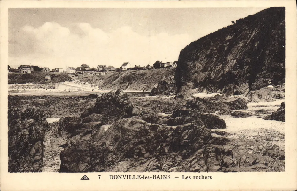 Donville-les-Bains — Os rochedos — Edição JACQUIN & JACQUIN - Frente