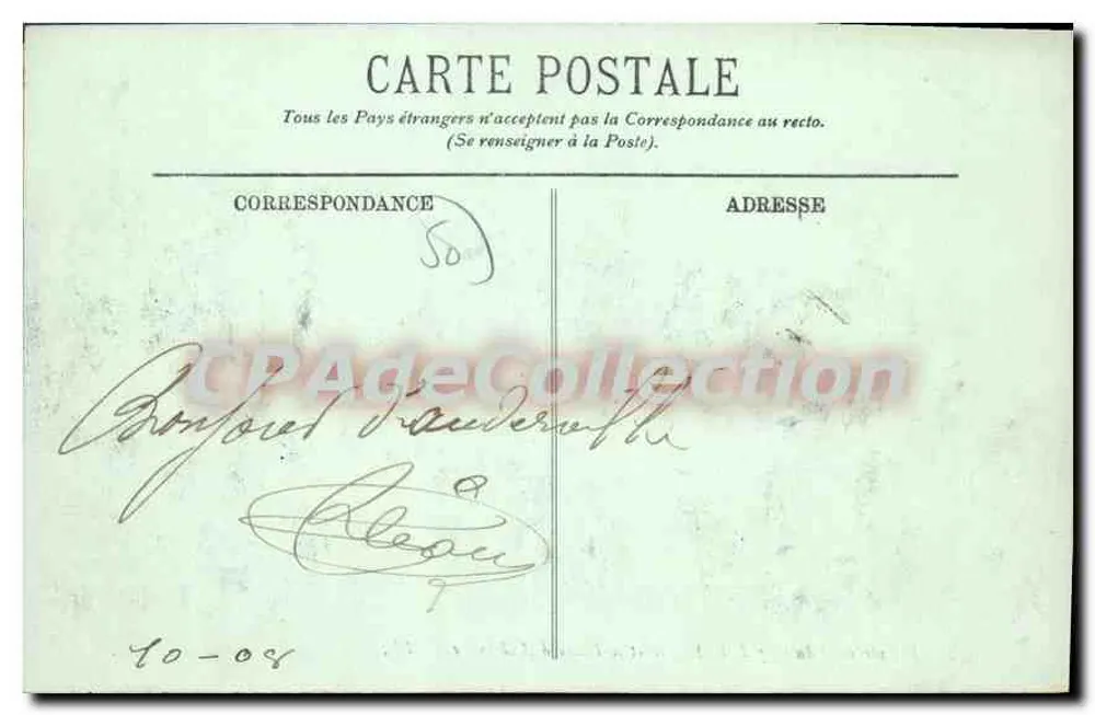 A Extremidade do Cabo da Hague e o Farol de Auderville — LL. - Verso