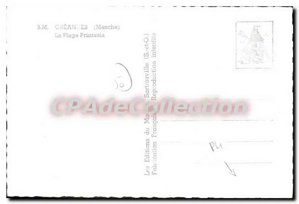 A Praia Printania — Sartrouville (Manche) — Éditions du Montoir - Verso