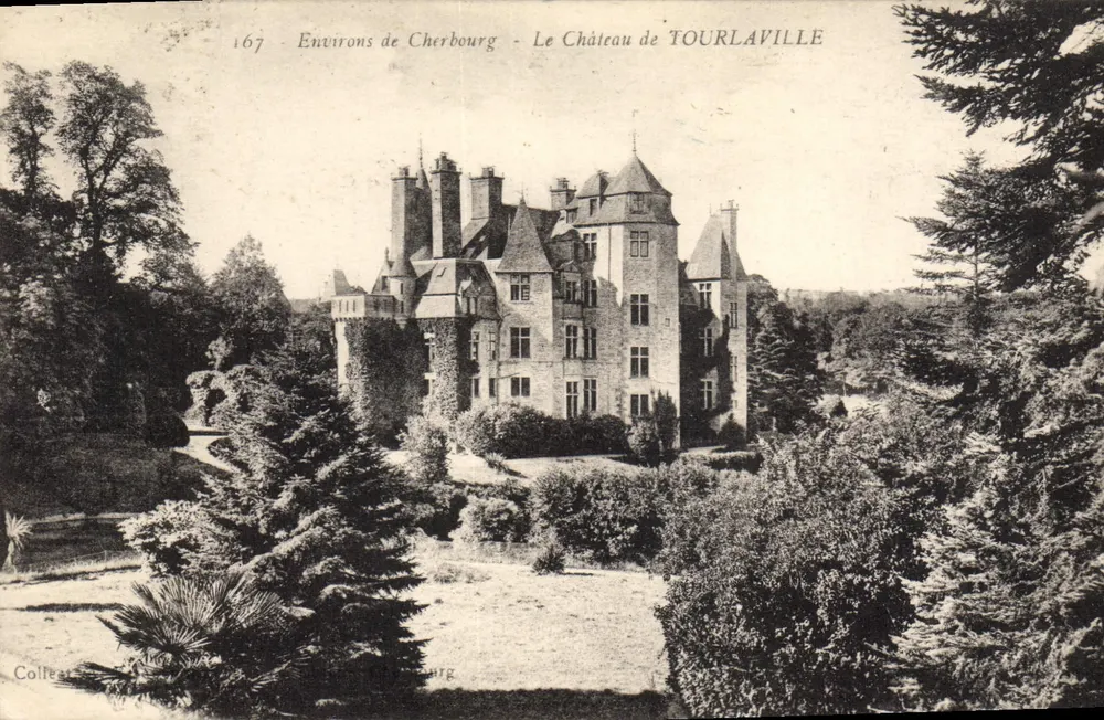 Cerca de Cherbourg — O Castelo de TOURLAVILLE — Collette - Frente