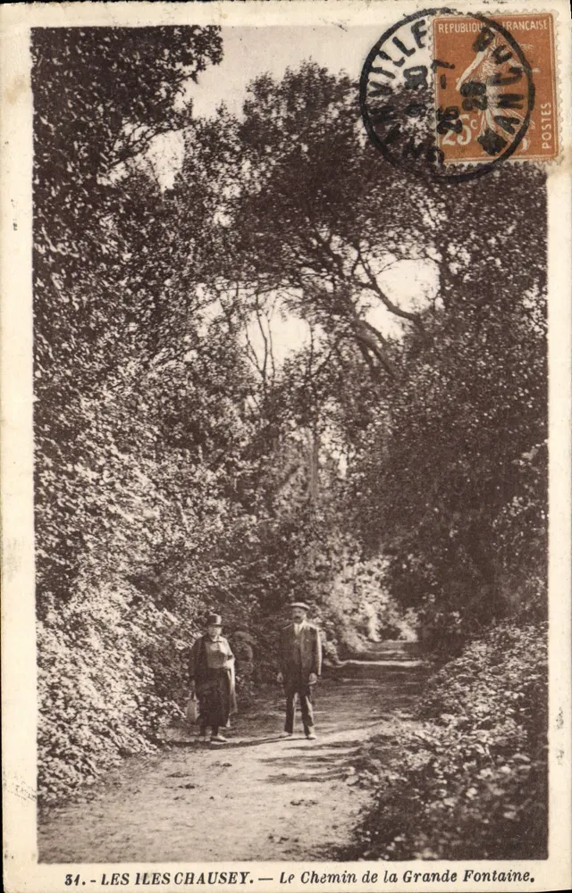 Die Inseln Chausey — Der Weg der Großen Quelle — Edition A. Besa de Granville, Nr. 34 - Vorderseite