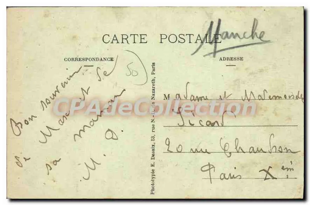 La Haye-Pesnel (Manche) — O Calvário — Edit. Godet 8 - Verso