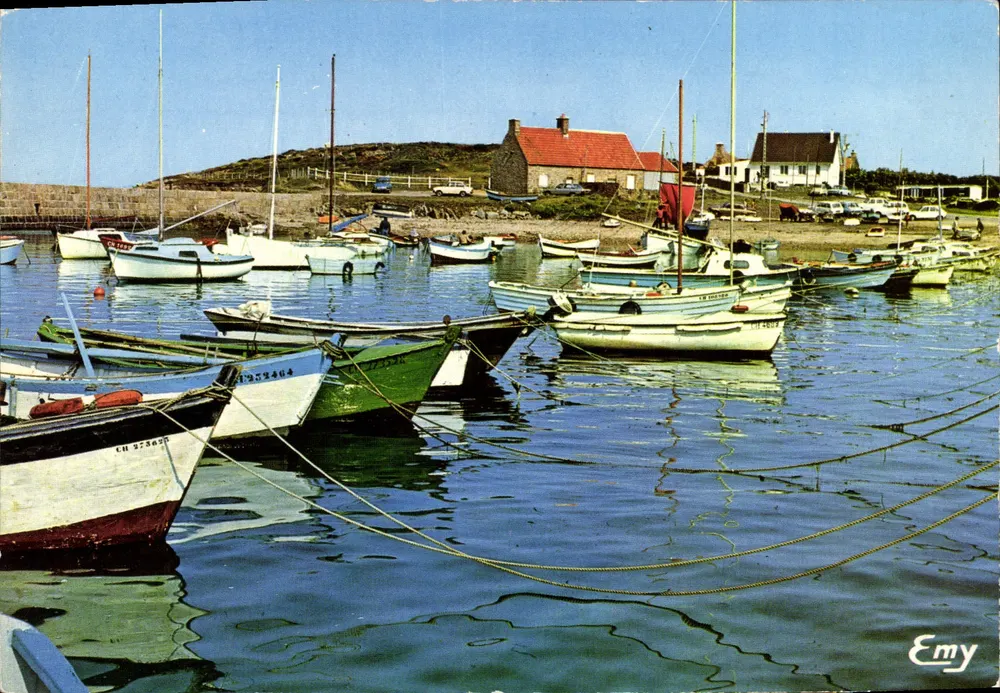 Fermanville (Manche) — A vista do porto do Cap Levi — Editor Emy, n°50 - Frente