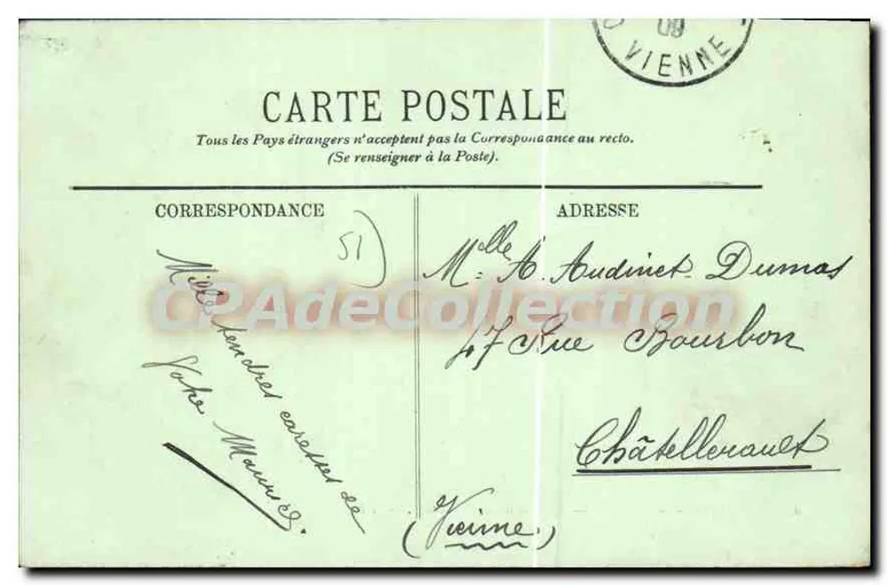 Chalons-sur-Marne — A Avenida da Prefeitura — LL. - Verso