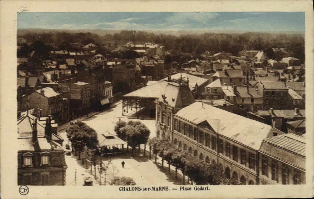 Chalons-sur-Marne — Place Godart — Éditions OR - Frente