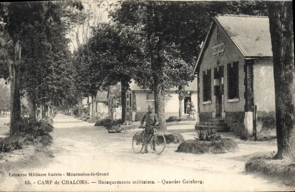 Camp de Chalons - Geisberg-Quartier — Militärbibliothek Guérin — Militärbarracks - Vorderseite