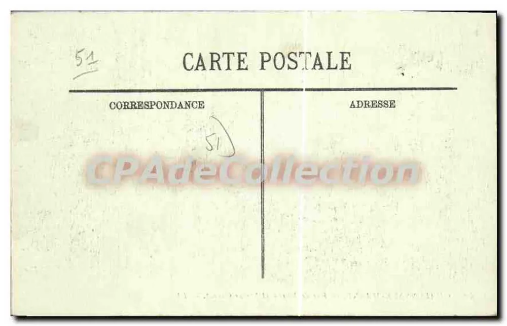 Chalons-sur-Marne — Rue de Marne und Statue Carnot — LL. - Rückseite