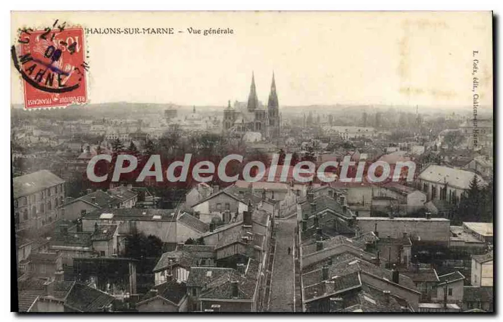 Halons-sur-Marne — Vista geral — L. Ross, editor, Châlons-sur-Marne - Frente