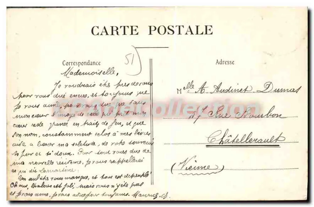 Halons-sur-Marne — Vista geral — L. Ross, editor, Châlons-sur-Marne - Verso