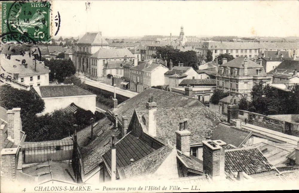 Châlons-sur-Marne — Panorama vom Rathaus — LL. - Vorderseite