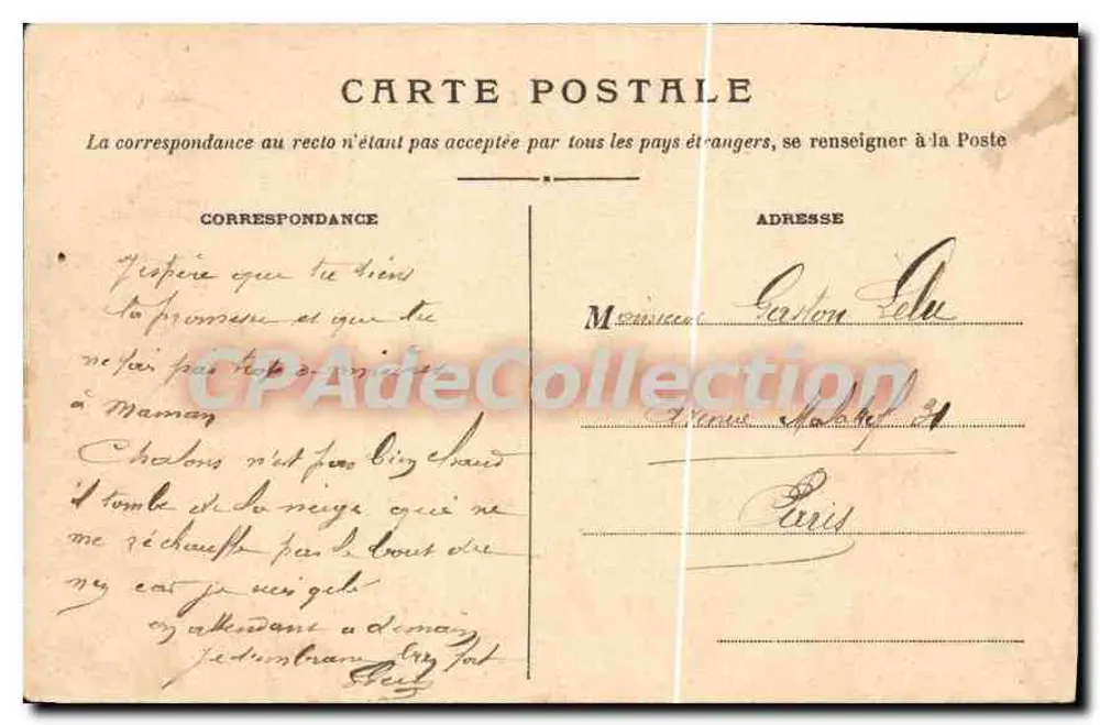 Chalons-sur-Marne — Hinter der Sparkasse — L. Loez, Verlag Chalons-sur-Marne - Rückseite