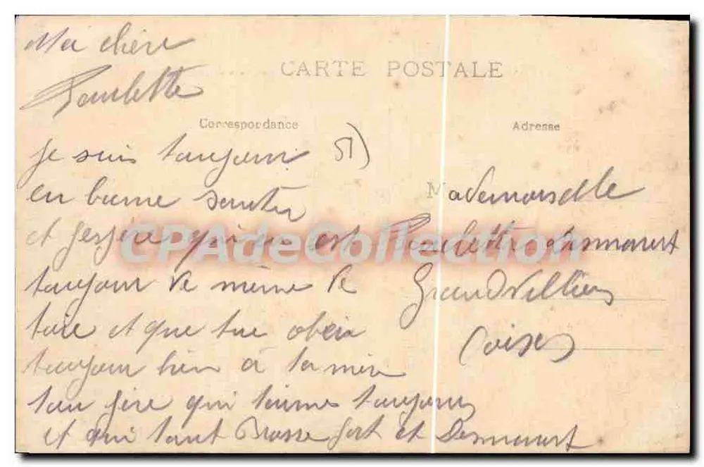 Chalons-sur-Marne — A Prefeitura vista do Cours d'Ormesson — Editor: CPAdéCollection - Verso