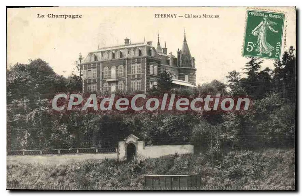 Epernay — Castelo Mercier — A Champagne - Frente