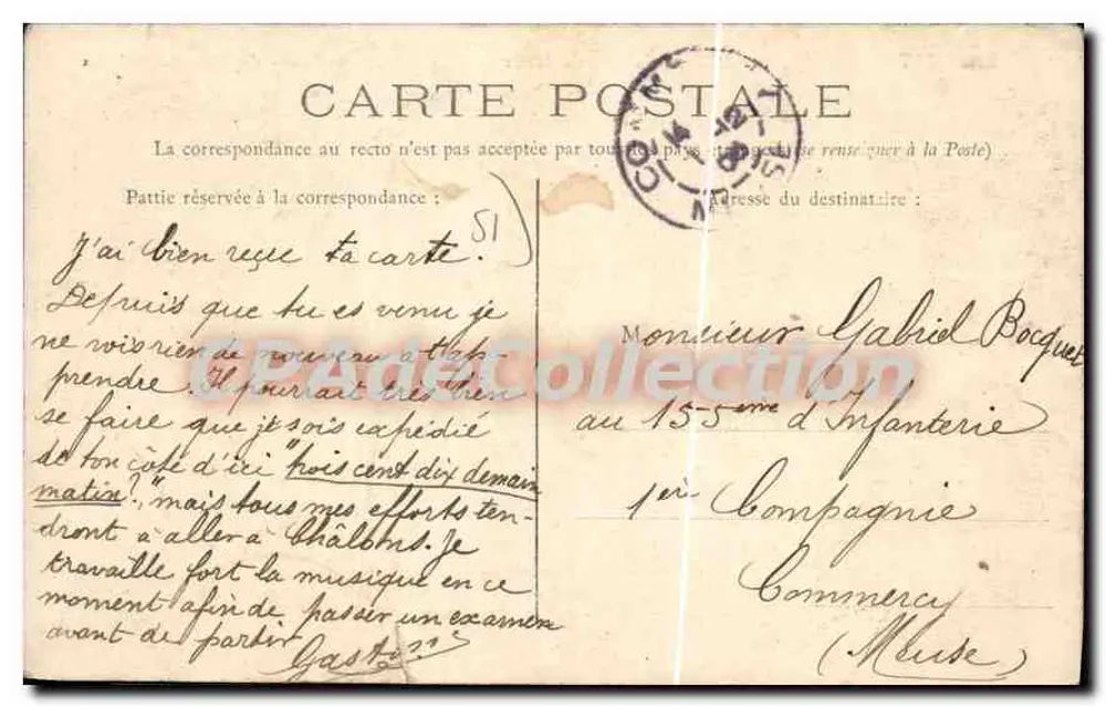 ÉPERNAY — Die Station, Ansicht vom Eisenbahnbrücke — Sammlung der Nouvelles Galeries - Rückseite