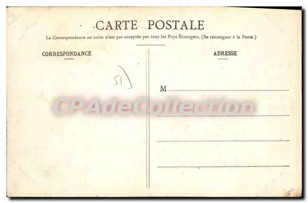 Epernay - Avenue Paul-Chandon — editor: Livraria P. Dantelle, Epernay - Verso