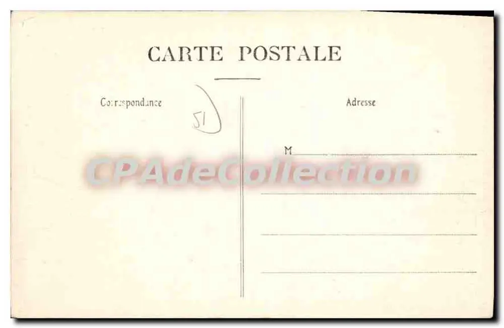 Epernay — Castelo Mercier — J. Brachement, n°51 - Verso