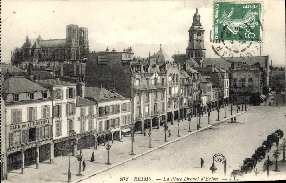 Reims — A Place Drouet d'Erlon — LL. n°202 - Frente