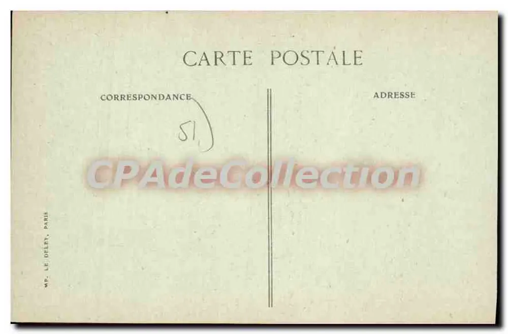 Reims — Rue Dieu-Lumière — Editora E.P.D. n°9 - Verso