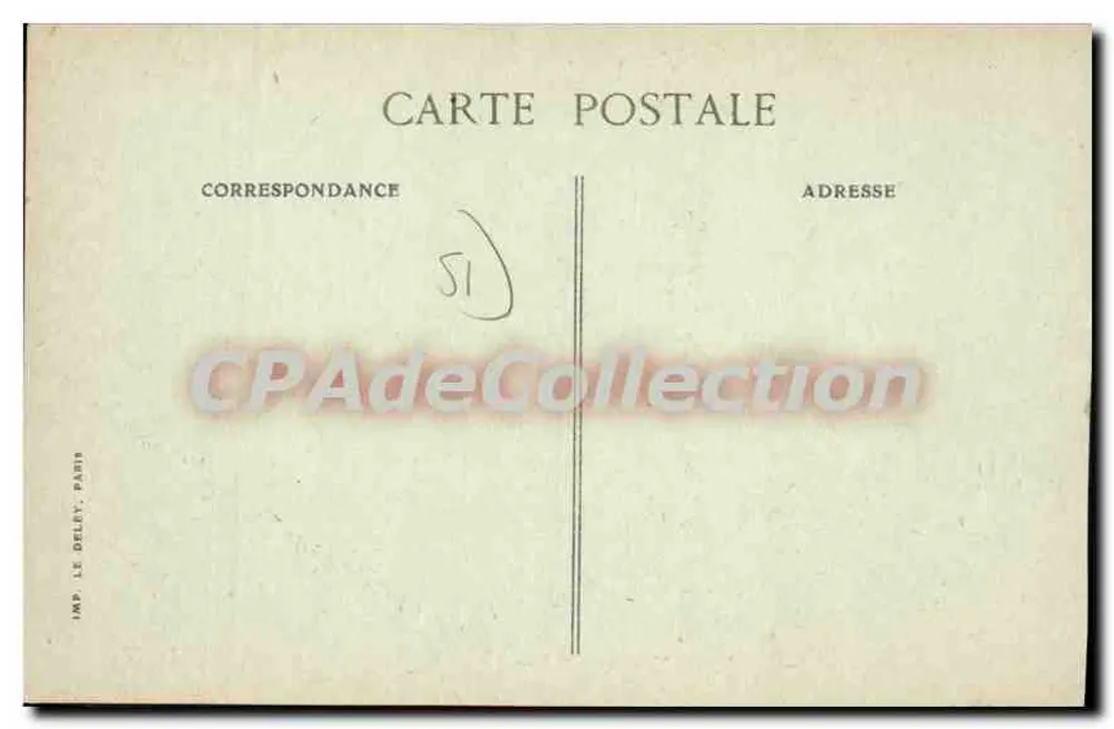 Reims — Straße Henri IV und Straße de Mars — Verlag B.D., Nr. 15 - Rückseite