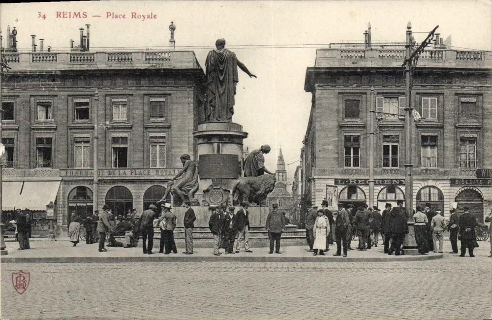 Reims — Place Royale — unknown publisher, n° 34 - Front
