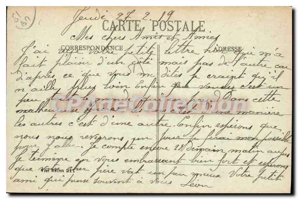 Reims en sus años de bombardeos 1914-1917 — Docks Béthény — Edición Petit Béthény, n° 262 - Reverso