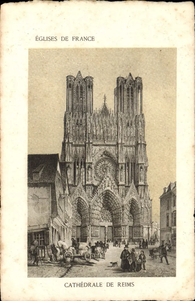 Kathedrale von Reims — Kirchen Frankreichs — Künstleredition SUPRA Paris - Vorderseite