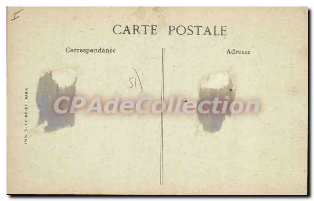 Vitry-le-François — Praça Royer-Collard — Estátua — Editor V. Légelet - Verso