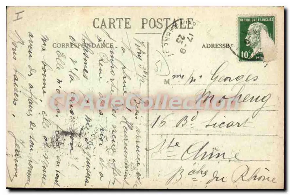 Vitry-le-François — De Kerk — Uitgave van het Grand Bazar, Vitry-le-François - Achterkant