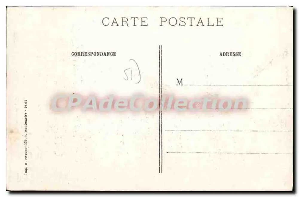 Bétheny (Marne) — Nach dem Durchgang der Deutschen — J. Courcier, 8 rue Simon-le-Franc, Paris - Rückseite