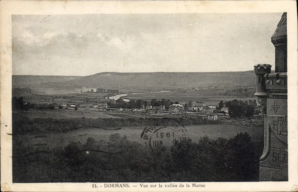 Dormans — Vista sobre a vales da Marne — editor SCZ n°14 - Frente
