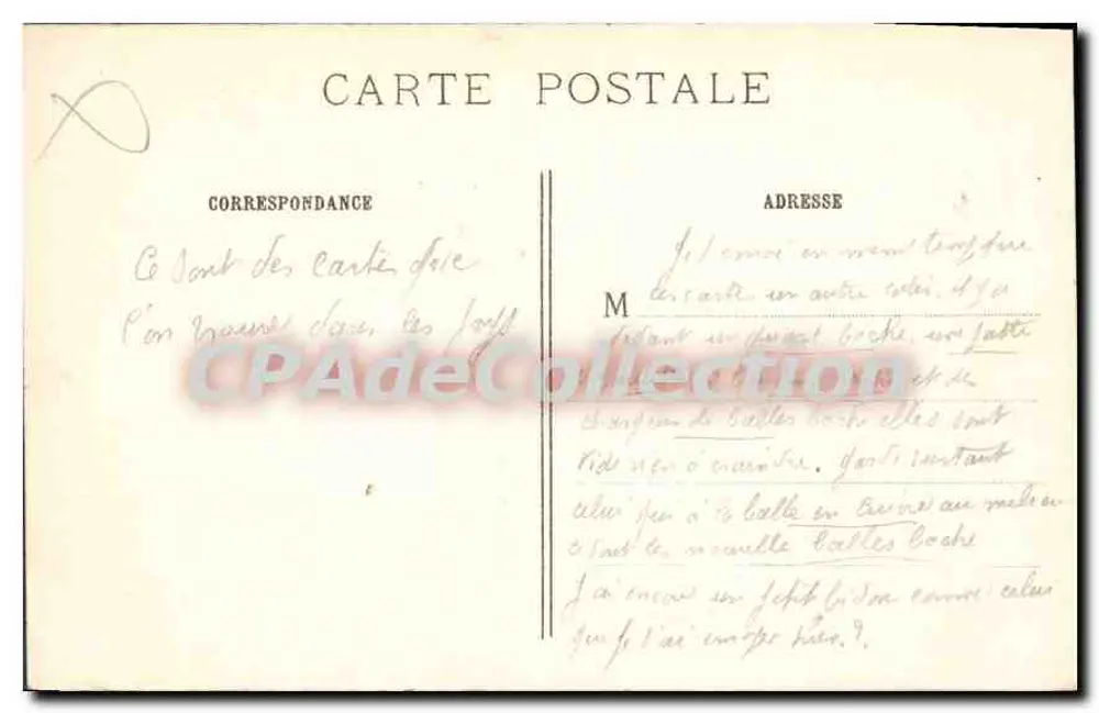 Sermaize-les-Bains (Marne) — Após o passo dos Alemães — J. Courcier, Paris - Verso