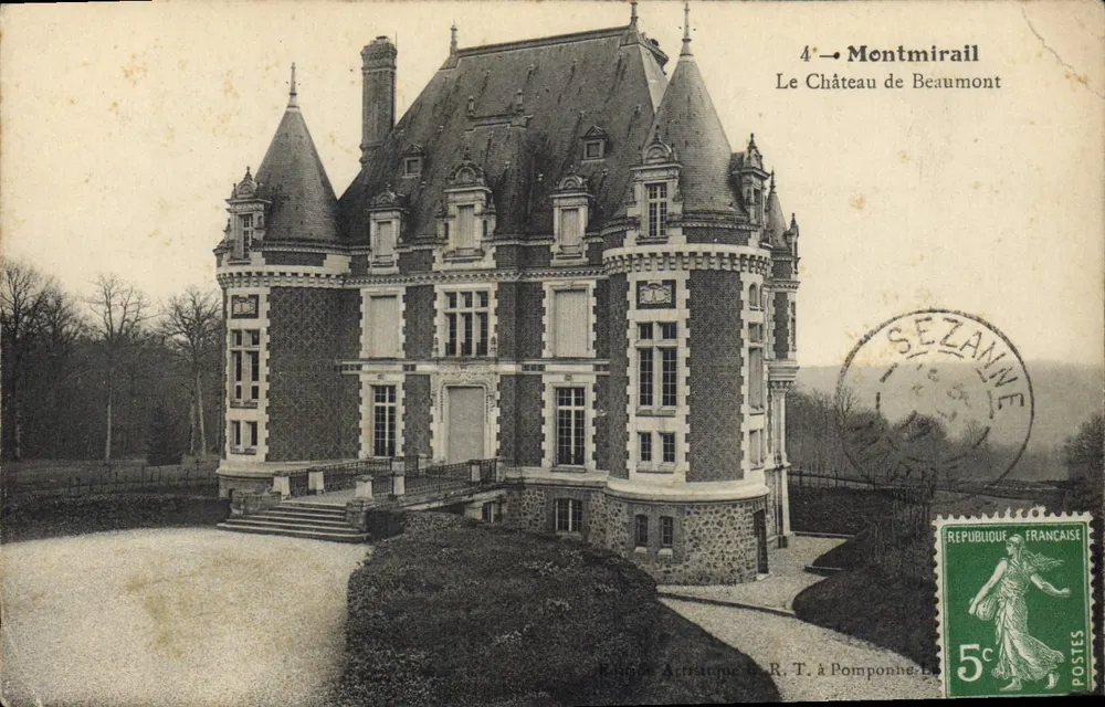 Montmirail — Het Kasteel van Beaumont — Kunstenaar P. R. T. te Pomponne-LA - Voorkant