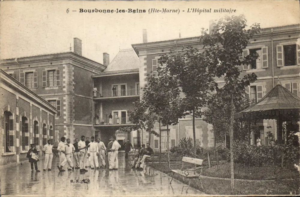 Bourbonne-les-Bains (Hte-Marne) - O Hospital Militar — B.F. editor - Frente