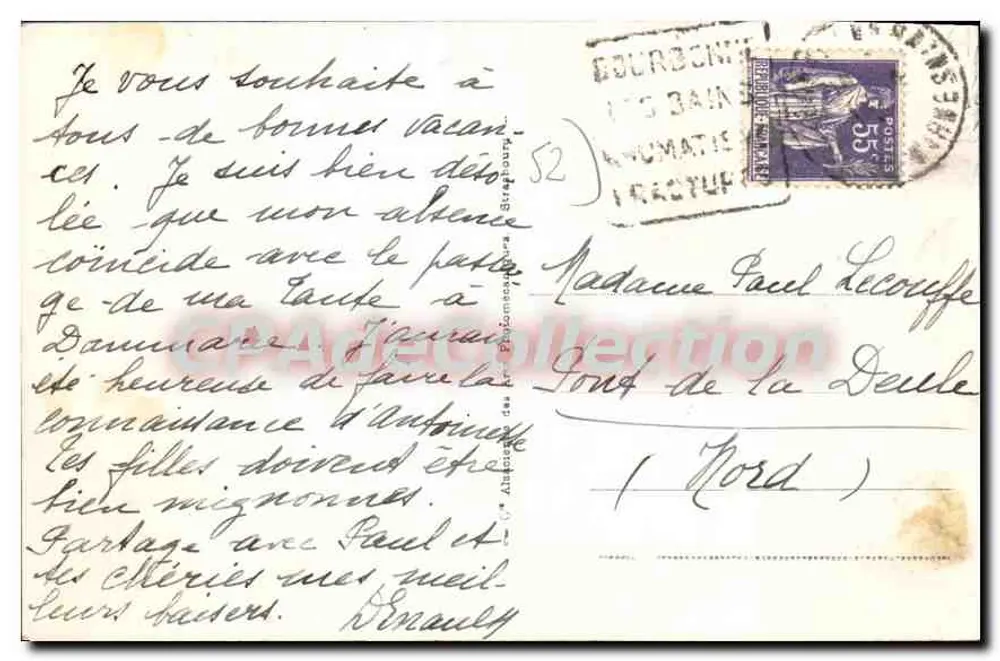 Bourbonne-les-Bains - Panorama — LL - Verso