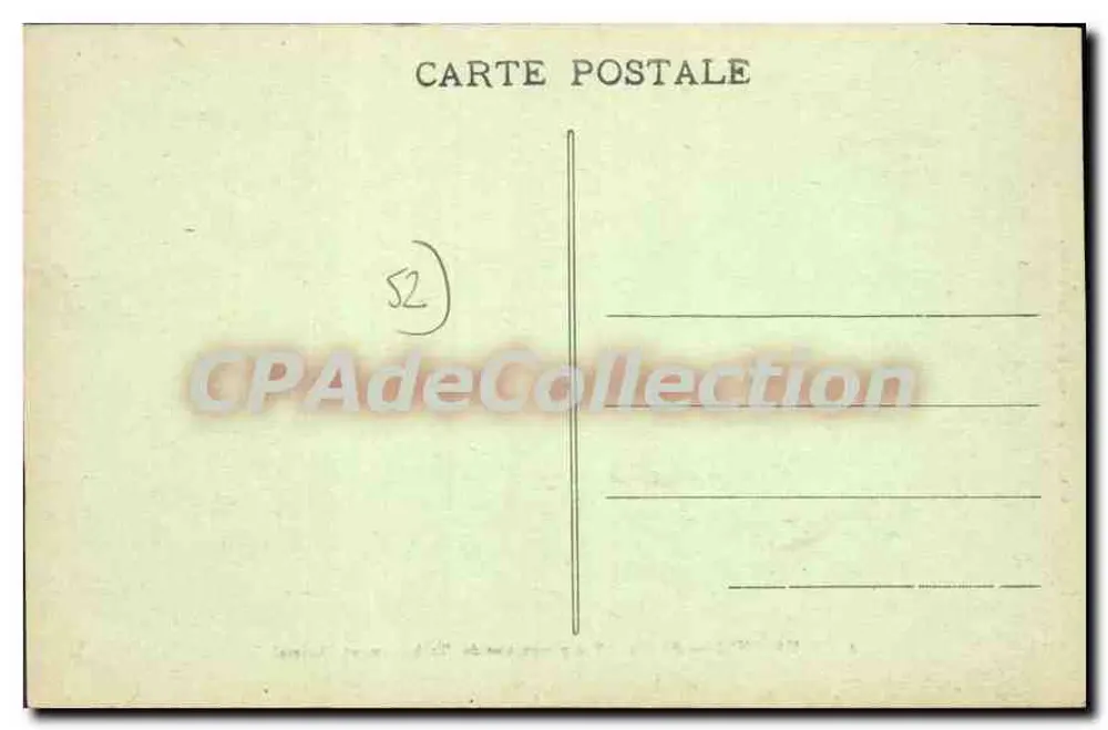 Bourbonne-les-Bains - Vue perspective de l'Établissement Thermal — Édition L. Lauxereis, Bourbonne-les-Bains, n°3 - Verso