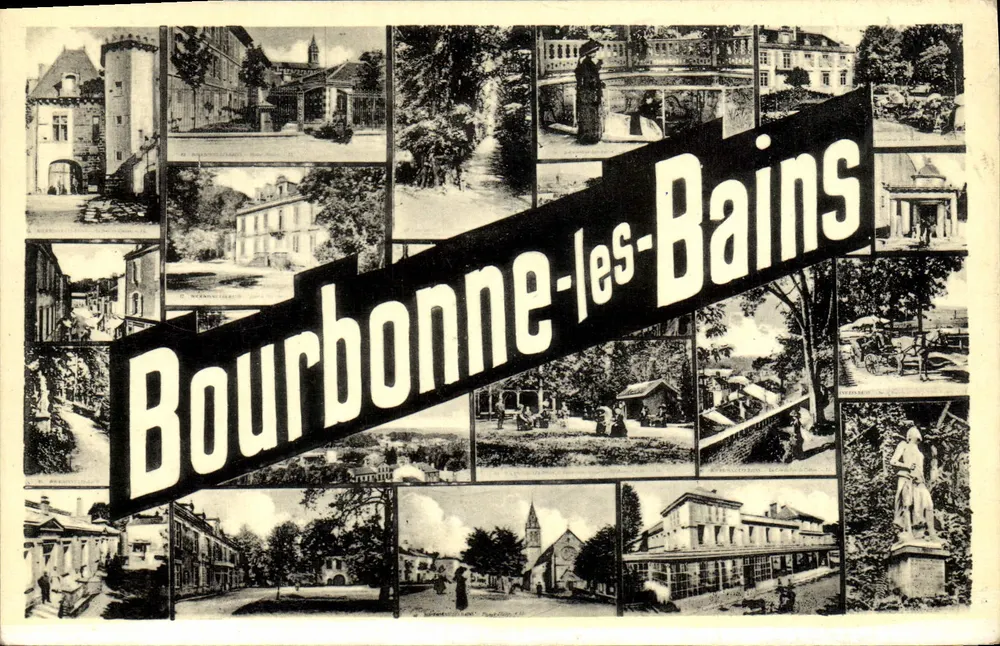 Bourbonne-les-Bains — vista panorâmica — Cie des Ame Photomécanique Paris - Frente