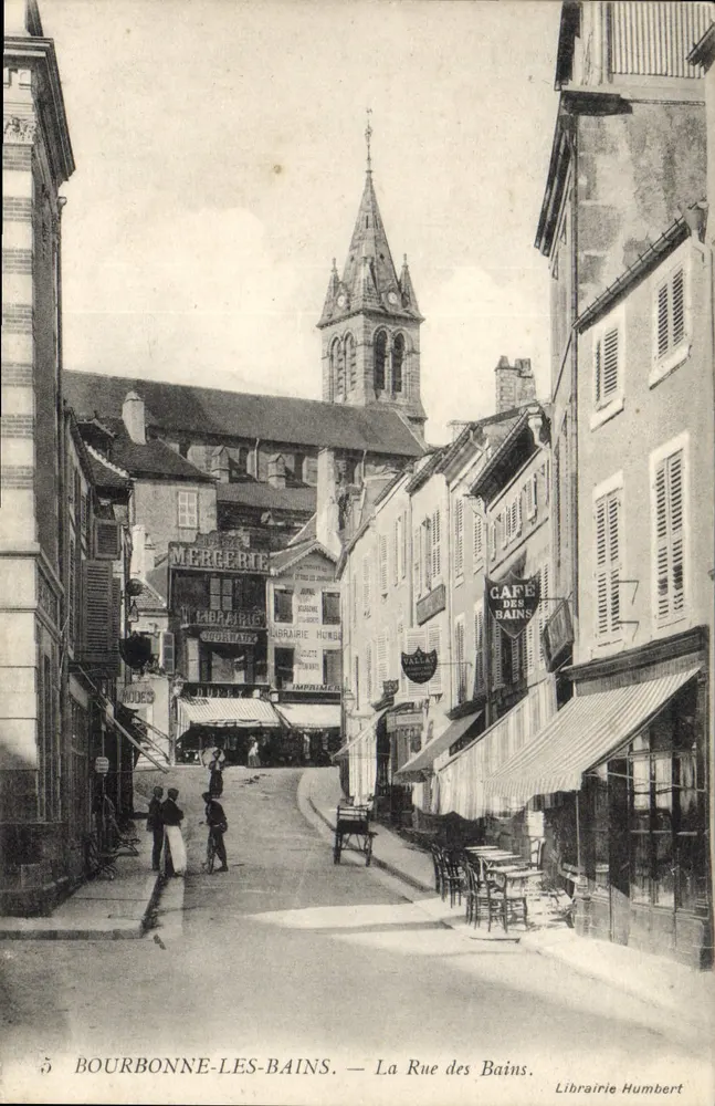 Bourbonne-les-Bains — La Rue des Bains — Librairie Humbert - Voorkant