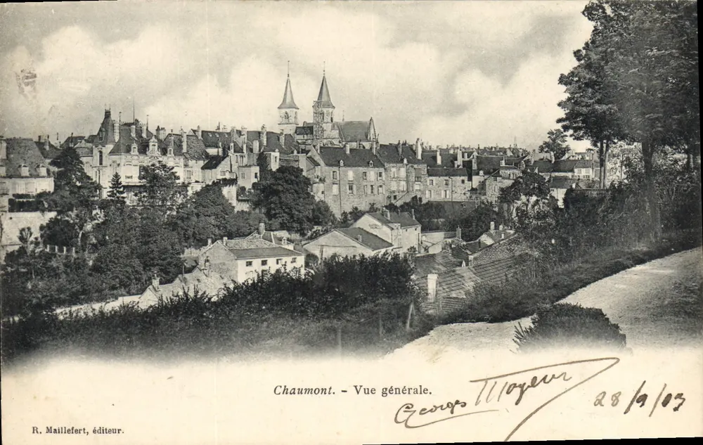 Chaumont - Vista geral — R. Mailléfert, editor, n° 2814/103 - Frente