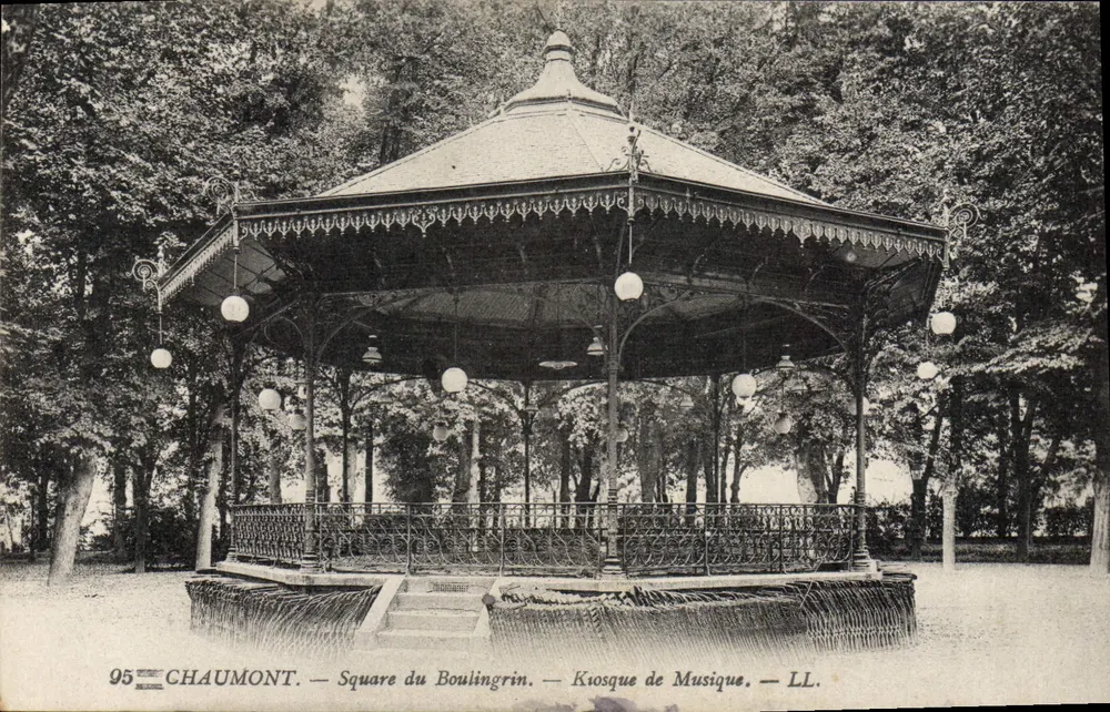 Chaumont — Kiosco Musical en el Paseo del Boulingrin — LL. — N° 95 - Anverso