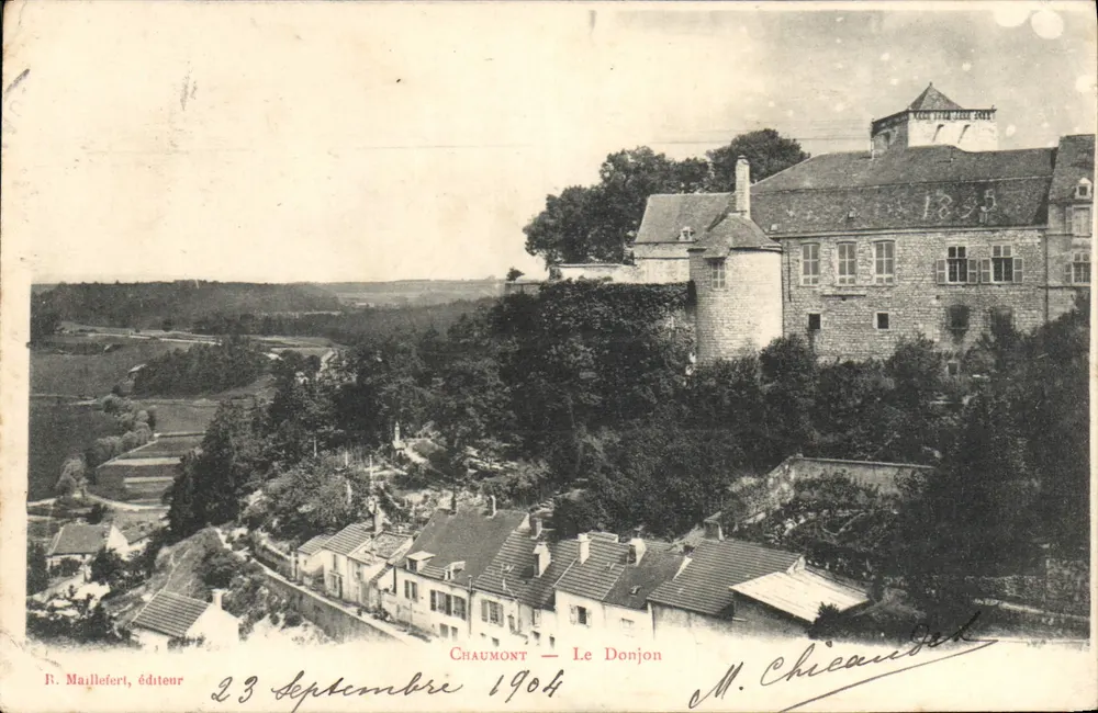 Chaumont — O Donjon — R. Maillefer, editor - Frente