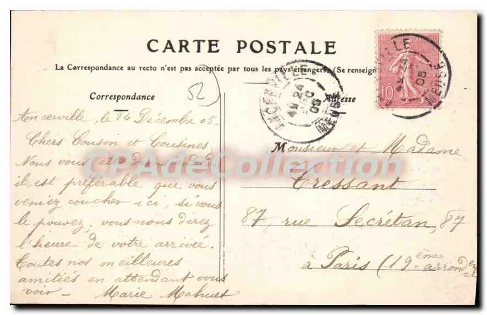 Saint-Dizier — Die Place de l'Hôtel-de-Ville — Lib. A. Gauthier - Rückseite