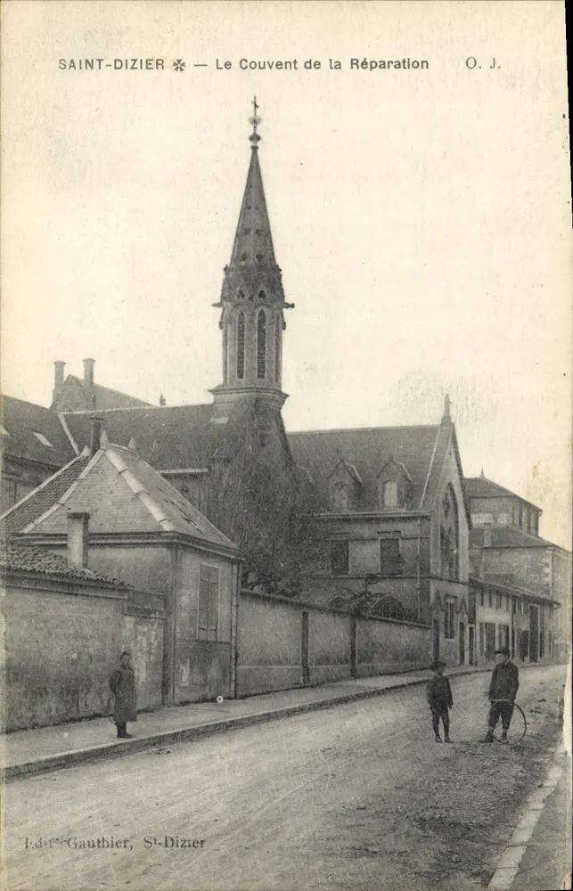 Saint-Dizier — O Convento da Reparação — O.J. — Edição Gauthier, St-Dizier - Frente