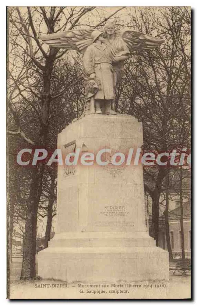 सेंट-डीजियर — मृत के सम्मान के स्मारक (युद्ध 1914-1918) — G. Saupique, स्कल्प्टर। - आगे