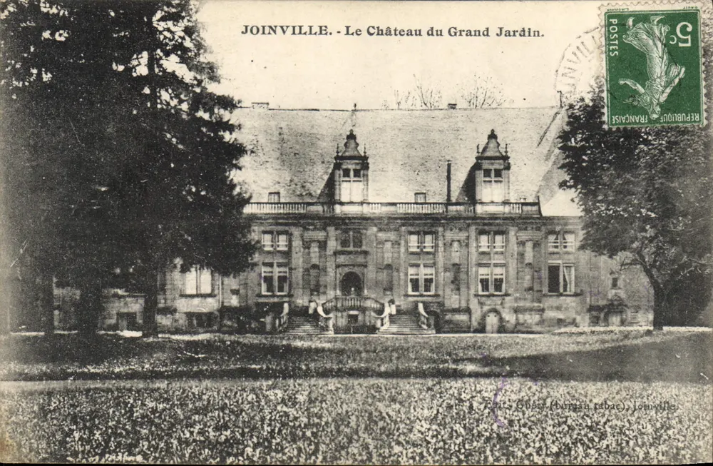 Joinville - Schloss Grand Jardin — Verlag: Gobet (Tabakgeschäft), Joinville - Vorderseite