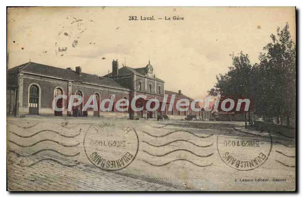 Laval — Le Gare — A. Lanlire Éditeur, Roncq - Ön yüz